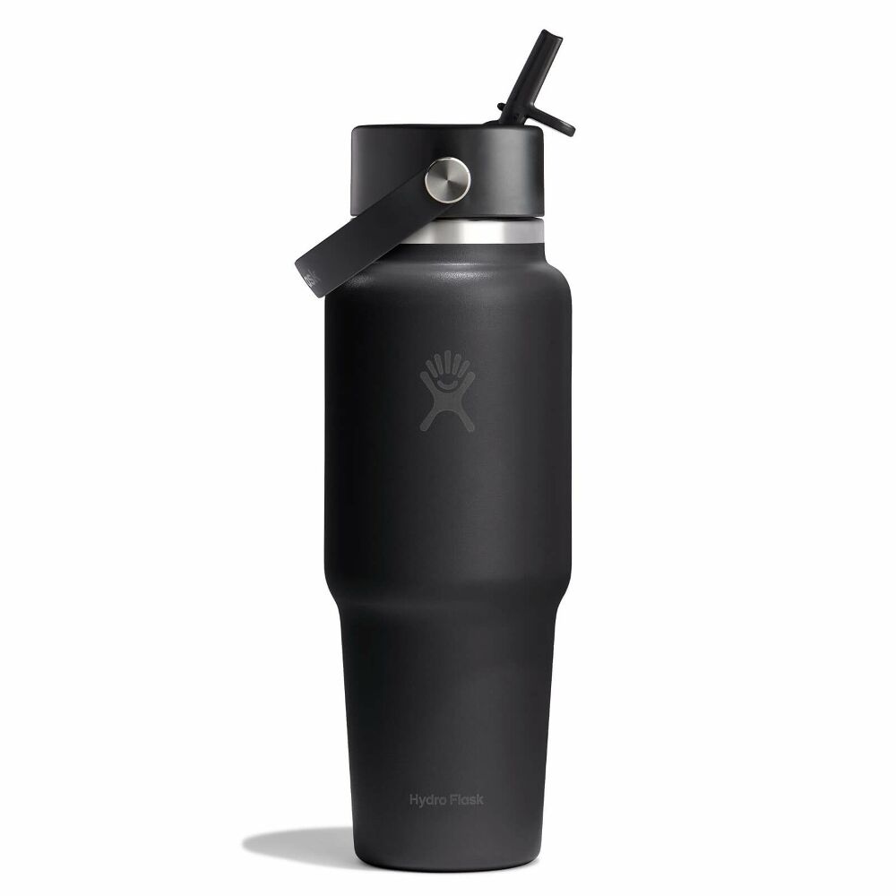 32 oz Wide Mouth Travel Bottle with Flex Straw Cap