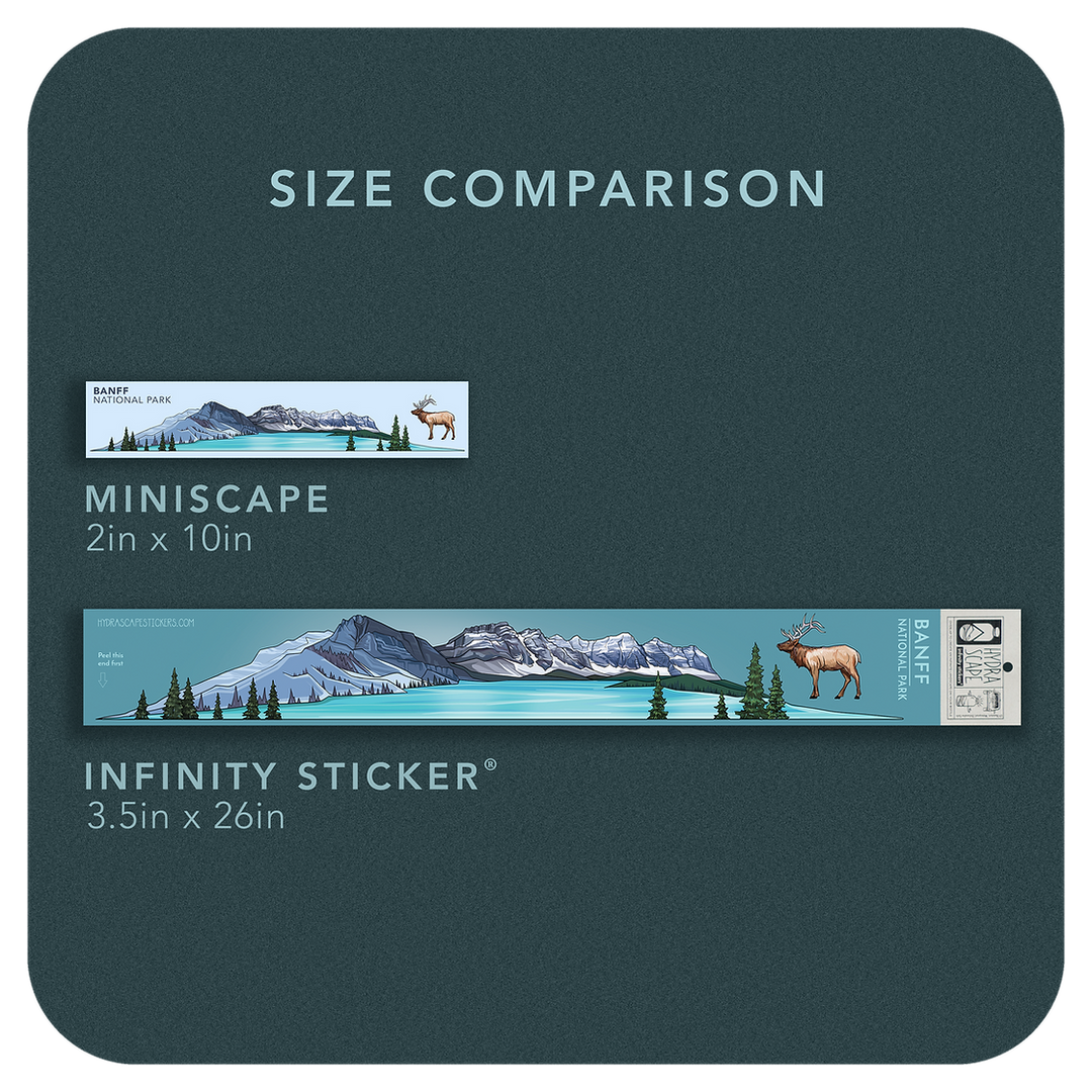 Sawtooths & Elephant's Perch Miniscape Sticker