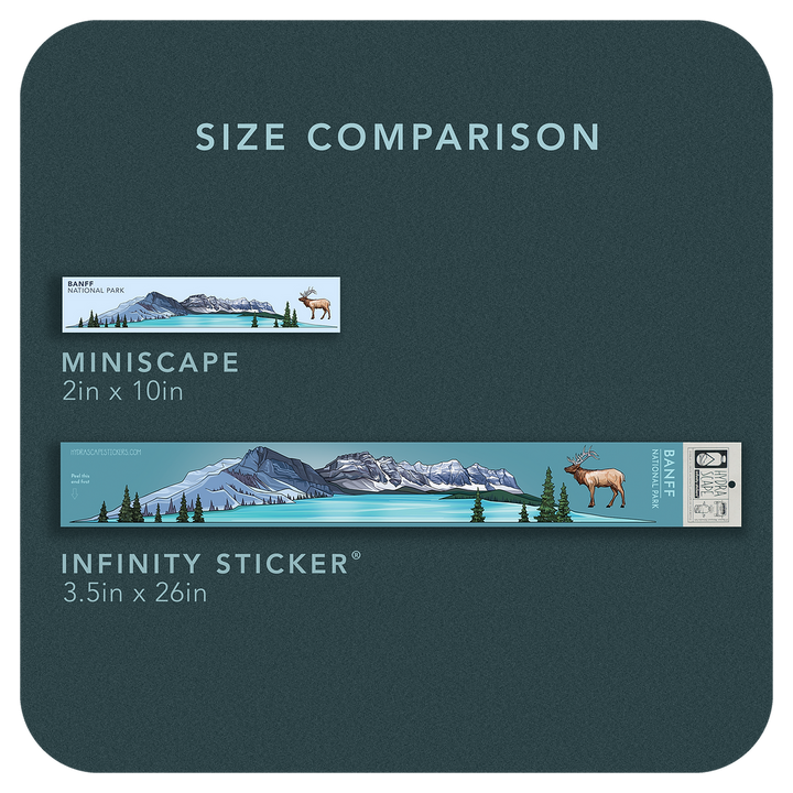 Sawtooths & Elephant's Perch Miniscape Sticker