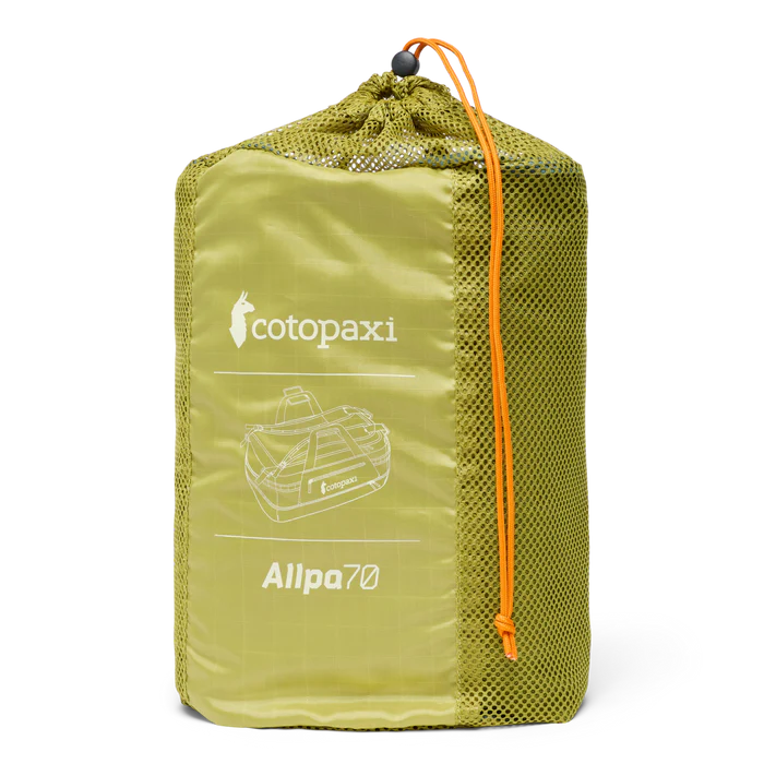 cotopaxi allpa 70l duffel bag Cotopaxi Allpa Getaway 70L Duffel Lemongrass/Cedar