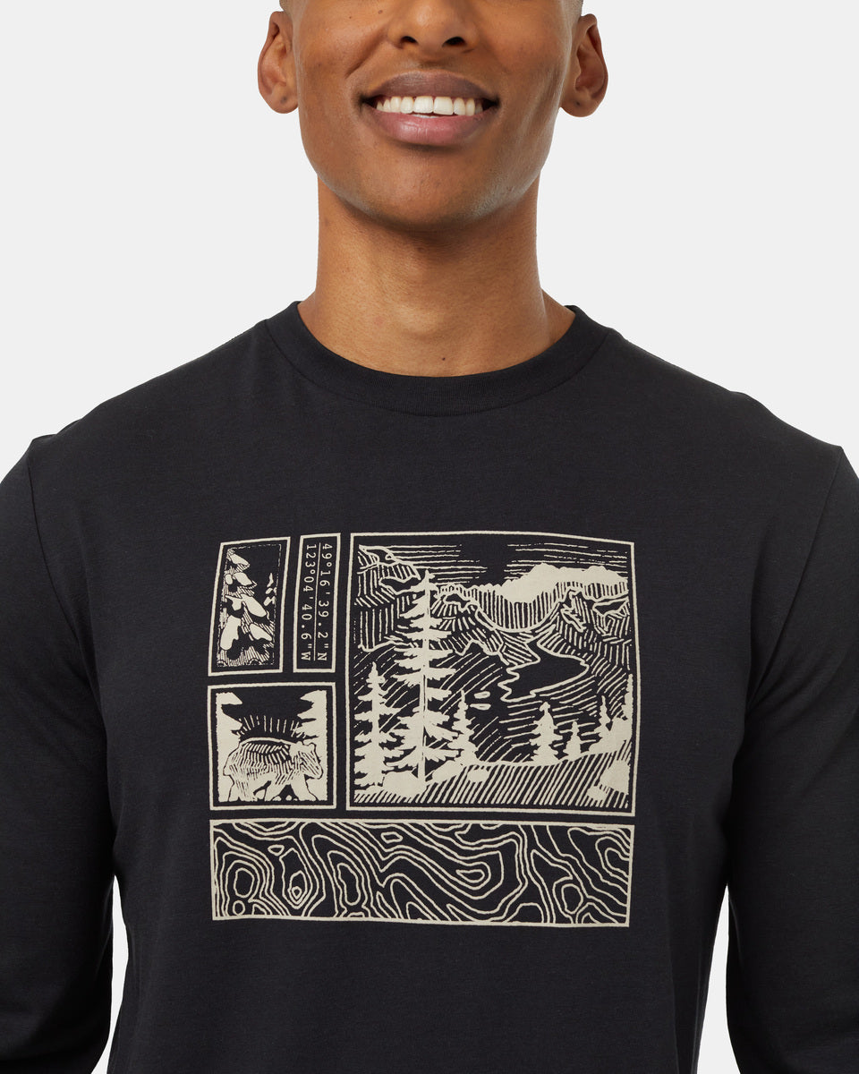 Men's Topography Stamp Longsleeve