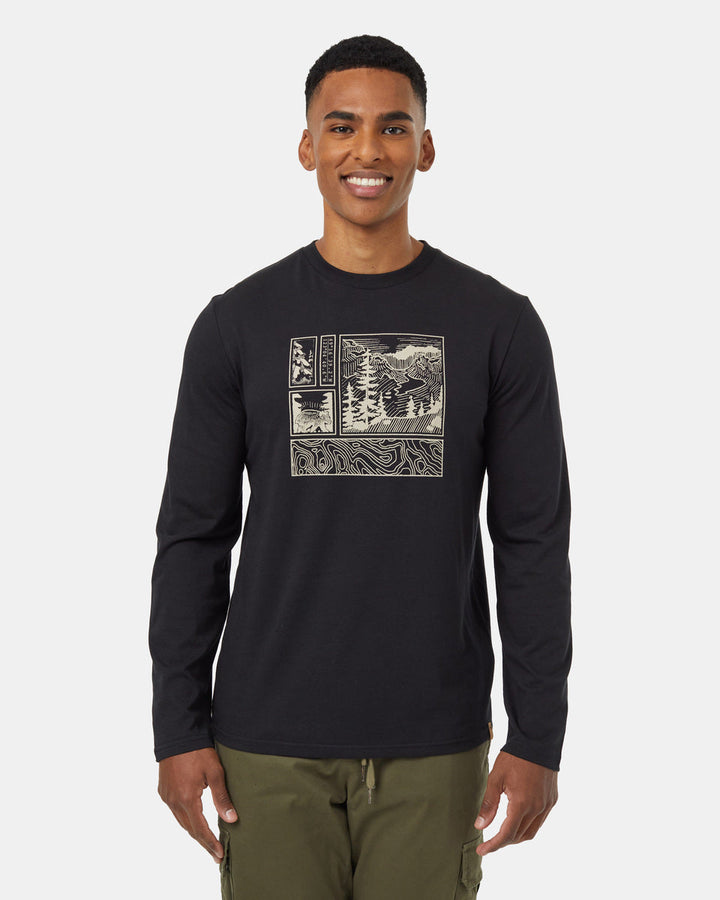 Men's Topography Stamp Longsleeve