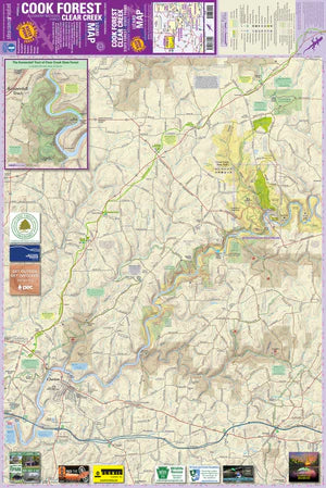 Cook Forest / Clear Creek, Pennsylvania Map