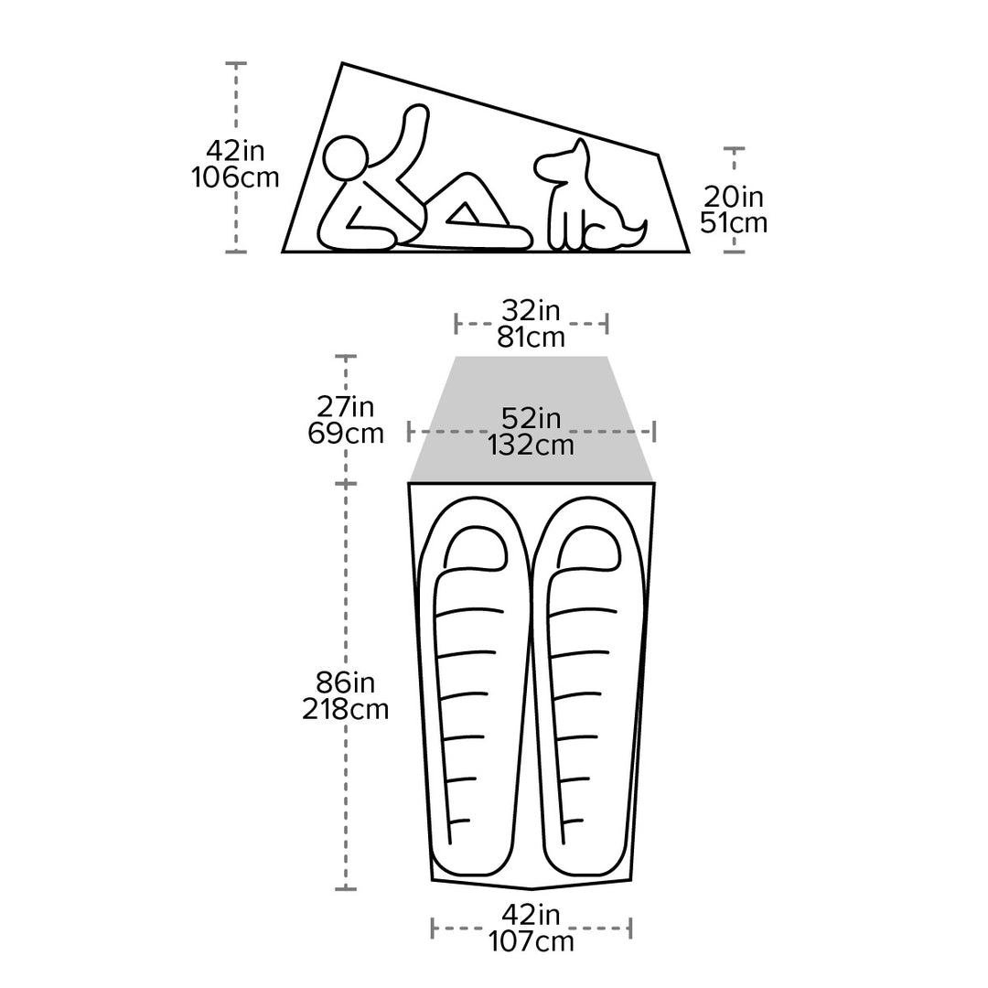 Fly Creek HV UL2-Person Solution Dye Tent