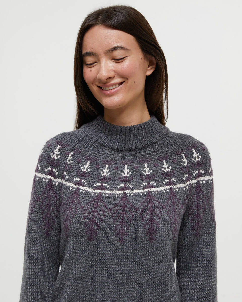 Women's Highline Wool Intarsia Sweater