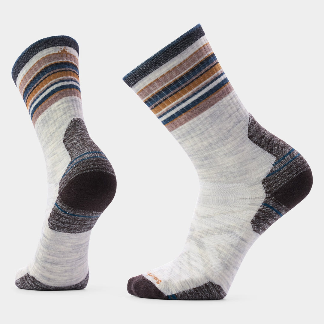 Hike Targeted Cushion Striped Crew Socks