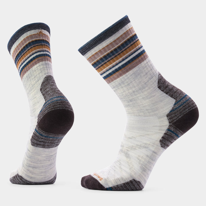 Hike Targeted Cushion Striped Crew Socks