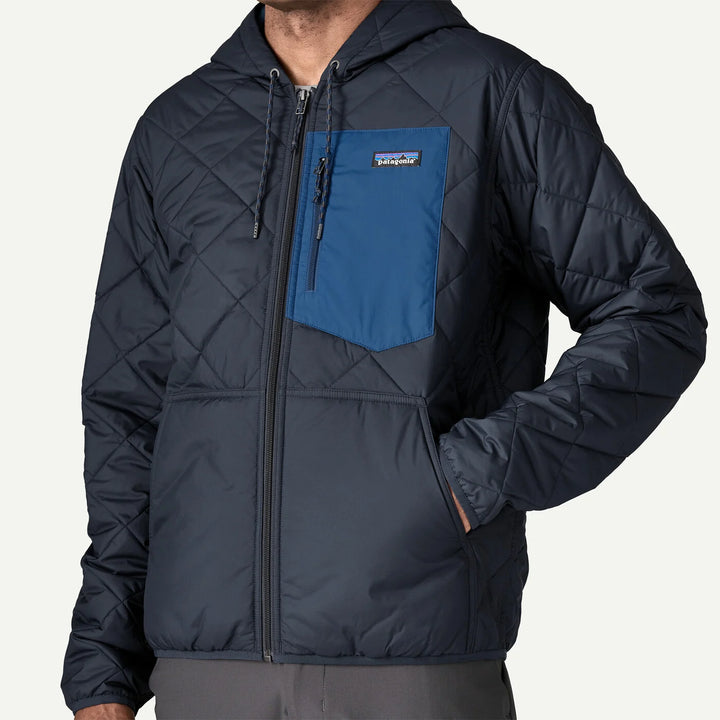 Men's Diamond Quilted Bomber Hoody