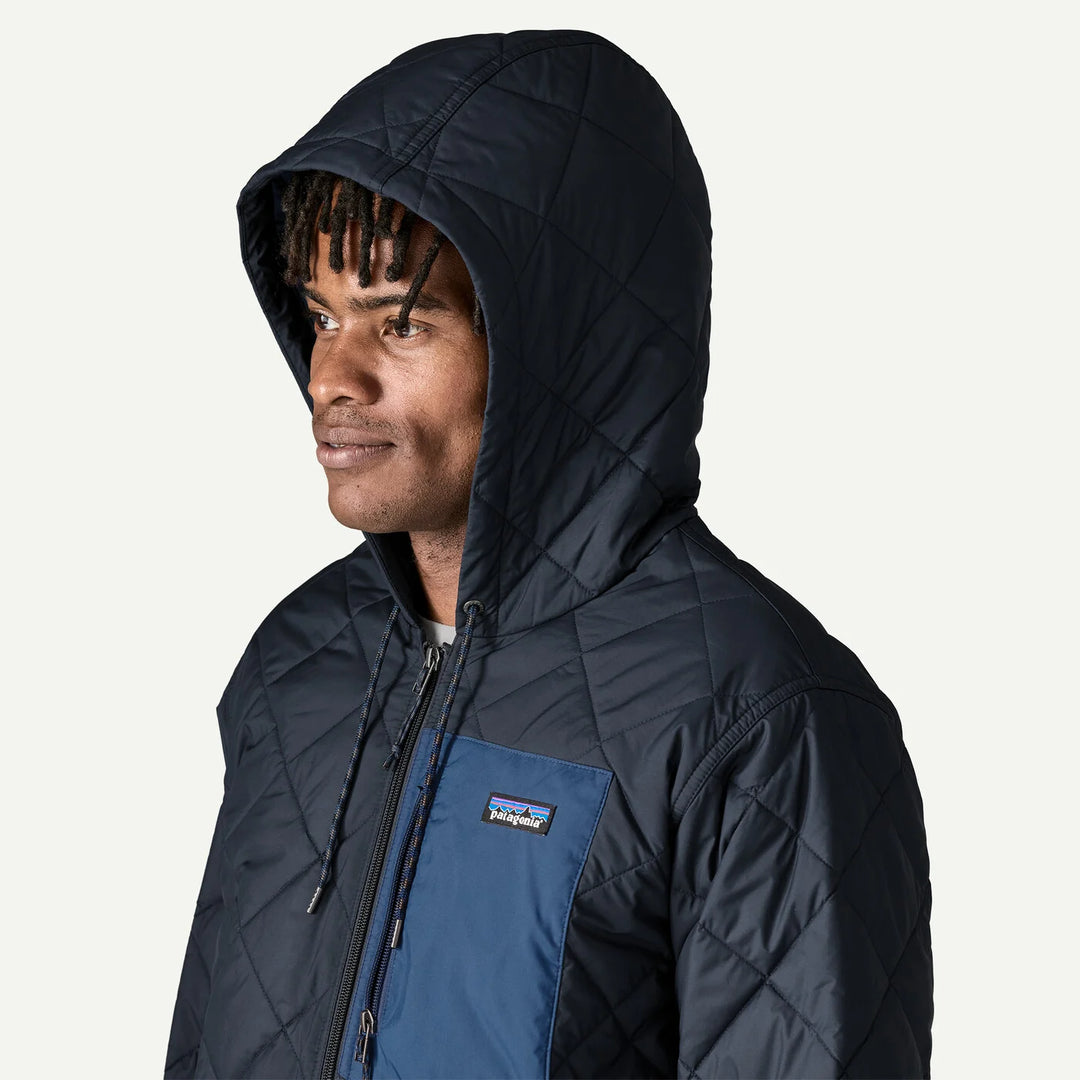 Men's Diamond Quilted Bomber Hoody