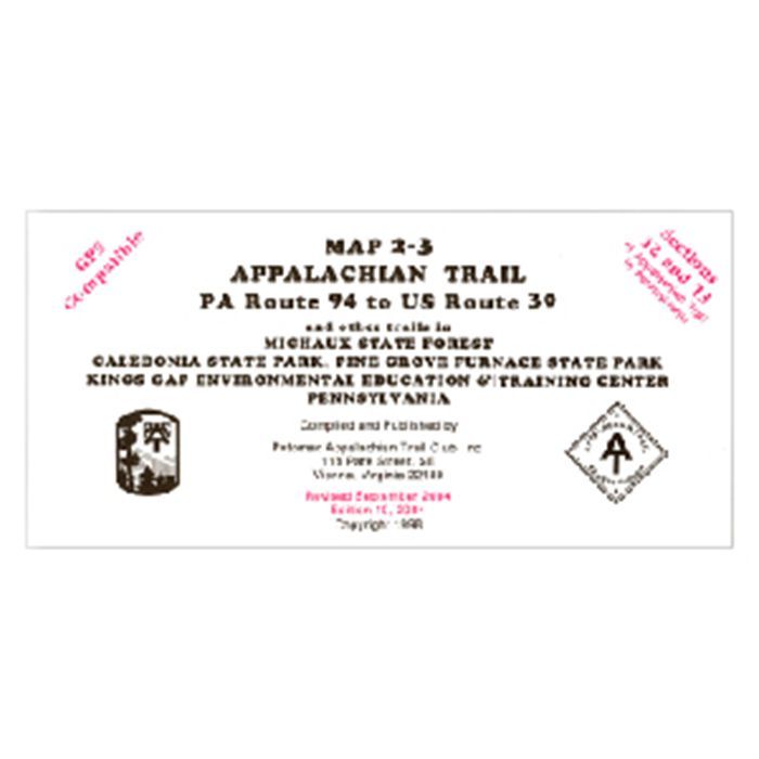 Appalachian Trail Pennsylvania Maps: Michaux State Forest