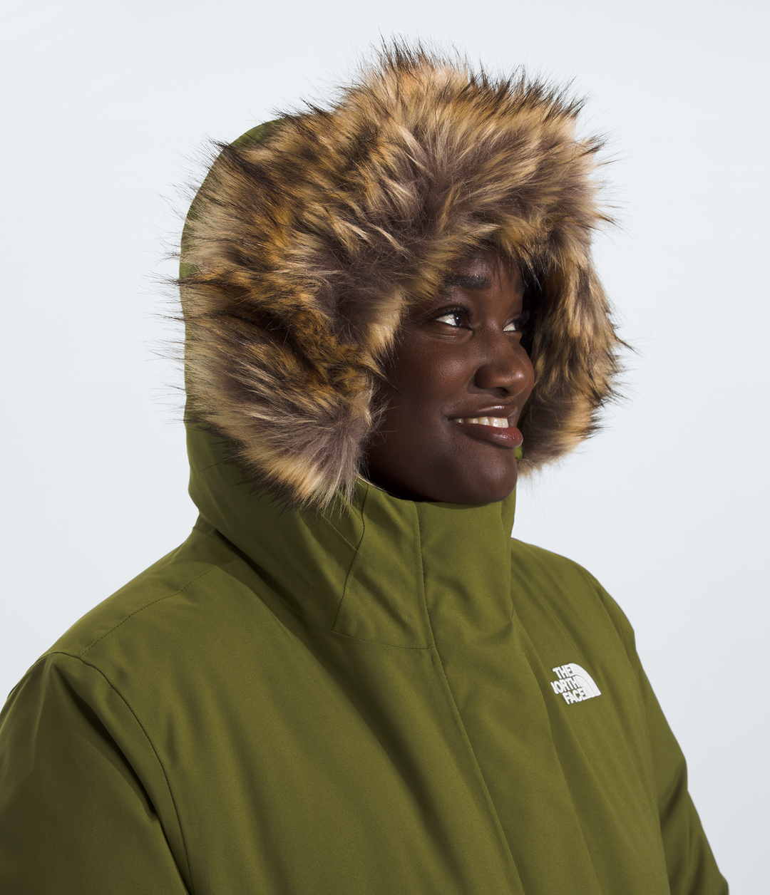 North face arctic parka brown hotsell