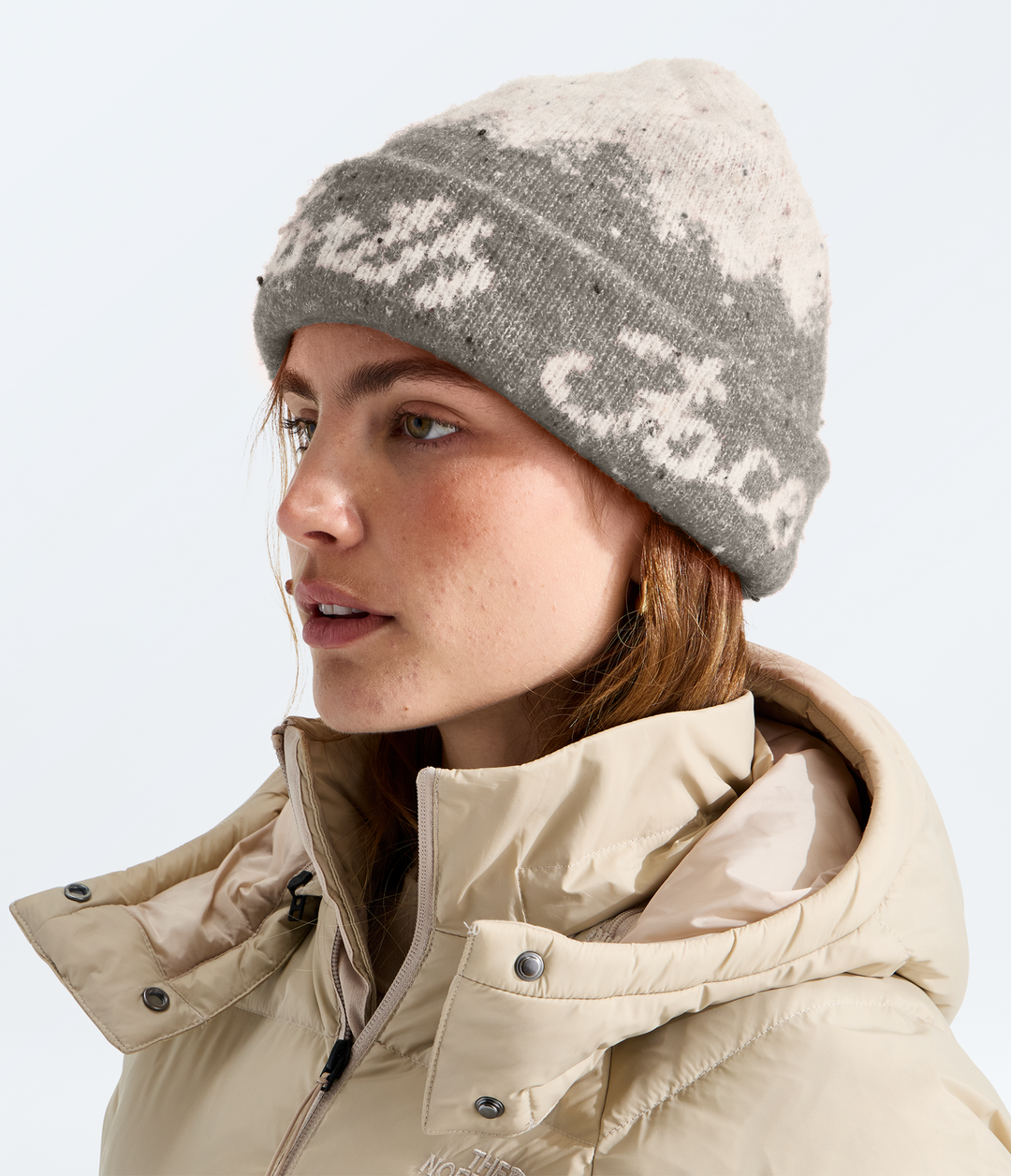 Cabin Mountainscape Beanie