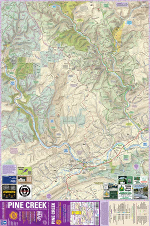 Pine Creek / Grand Canyon of Pennsylvania Map