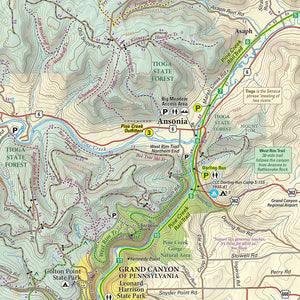 Pine Creek / Grand Canyon of Pennsylvania Map