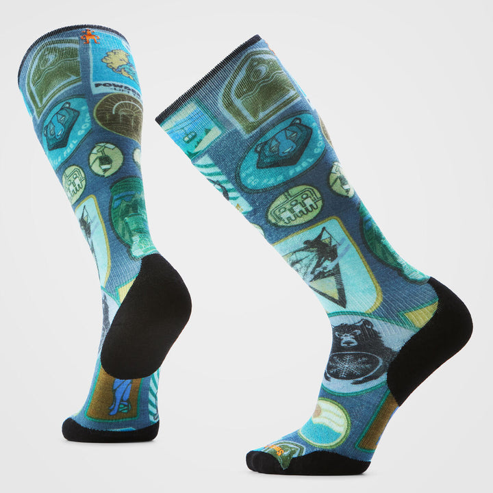 Ski Targeted Cushion Explorer Print OTC Socks