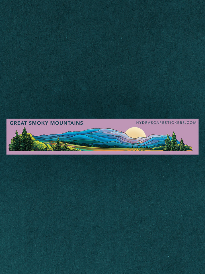 Great Smoky Mountains National Park Miniscape Sticker