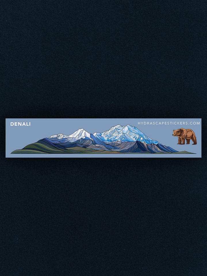 Denali National Park Miniscape Sticker