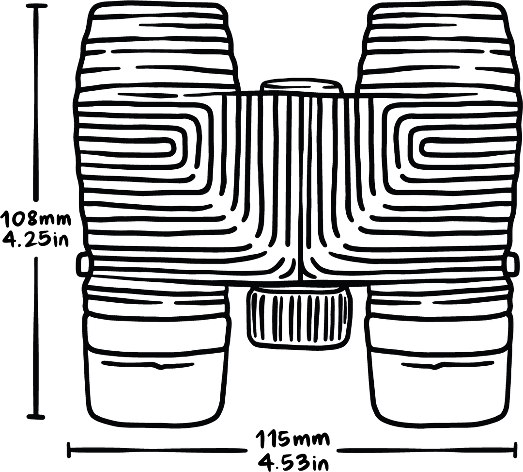 Standard Issue 8x25 Waterproof Binoculars