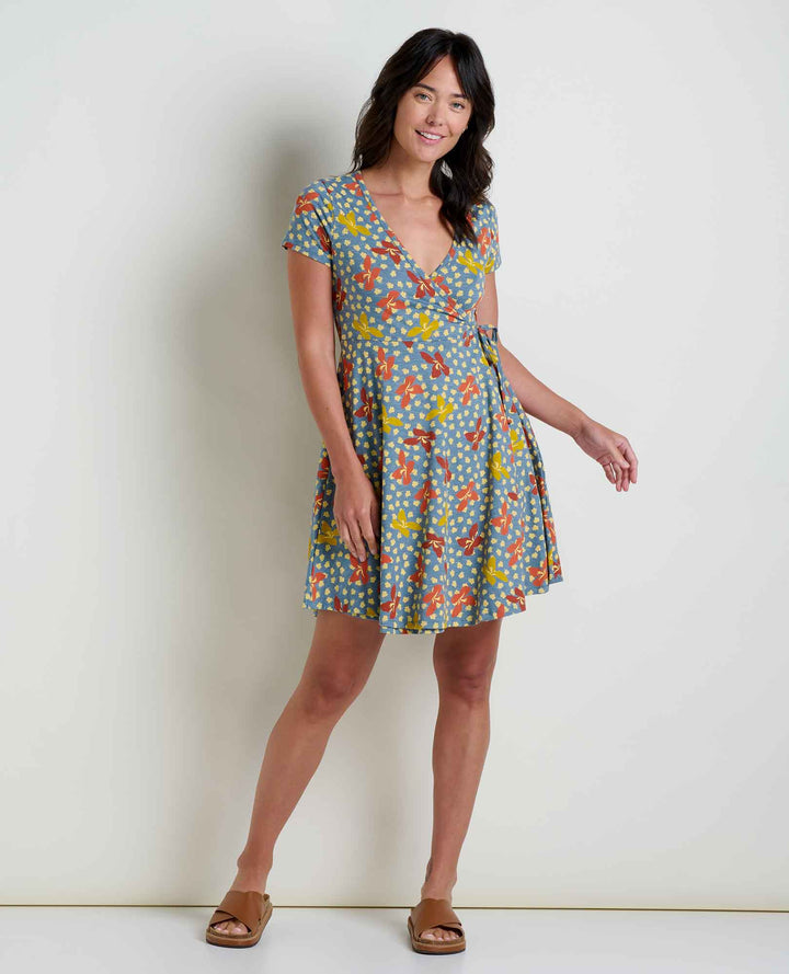 Women's Freesia Wrap Short Sleeve Dress