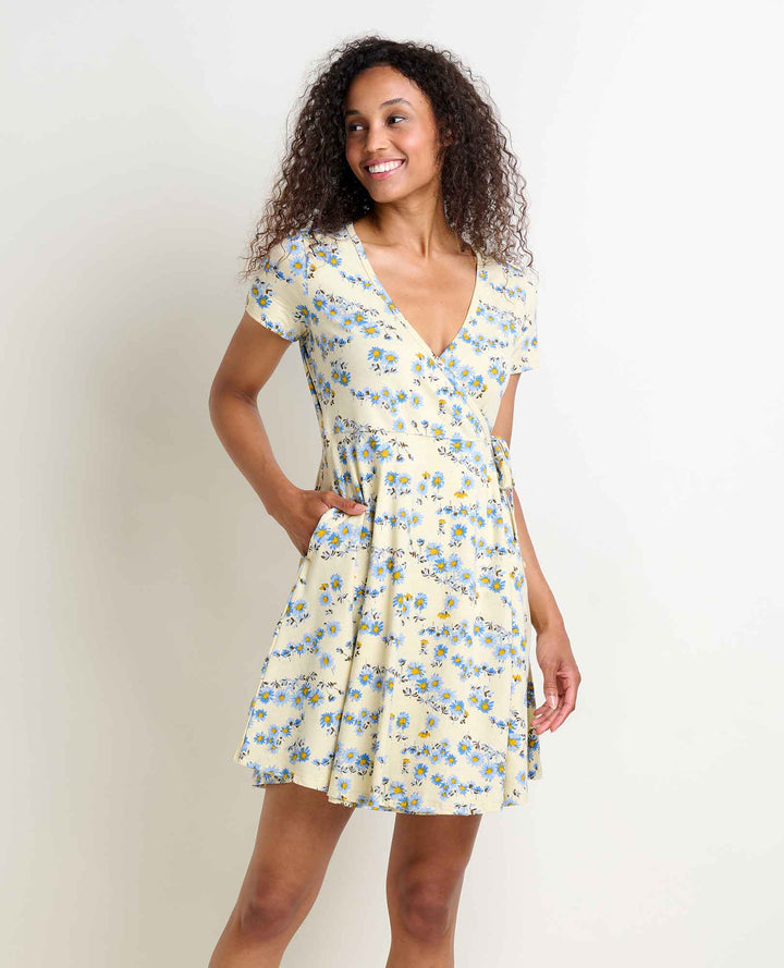 Women's Freesia Wrap Short Sleeve Dress