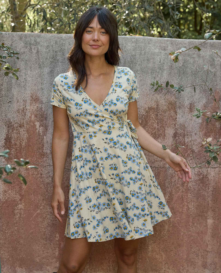 Women's Freesia Wrap Short Sleeve Dress