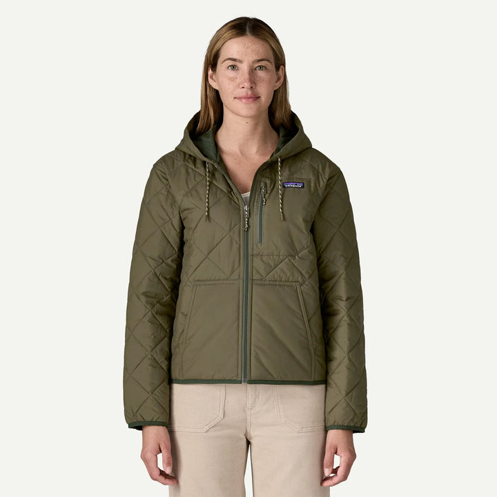 Women's Diamond Quilted Bomber Hoody