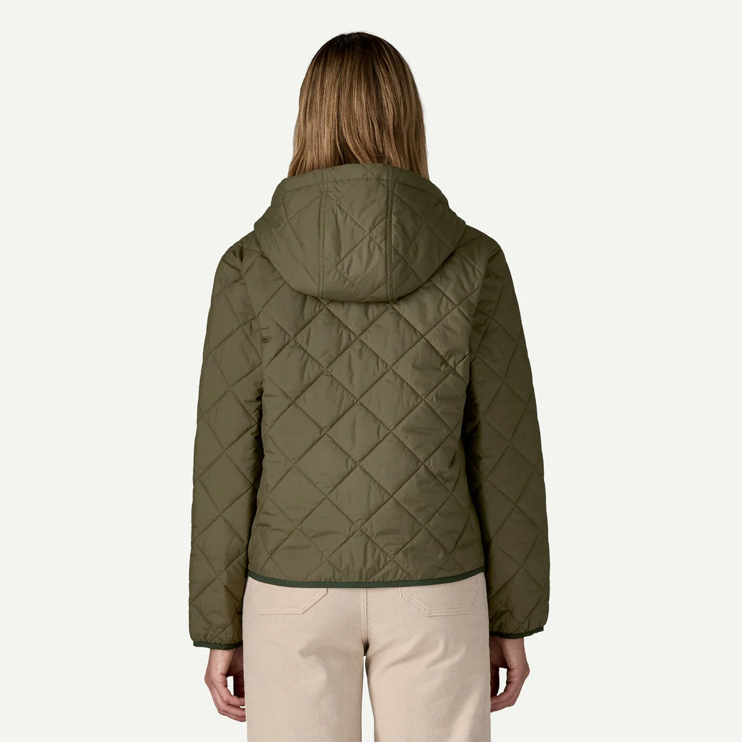 Women's Diamond Quilted Bomber Hoody