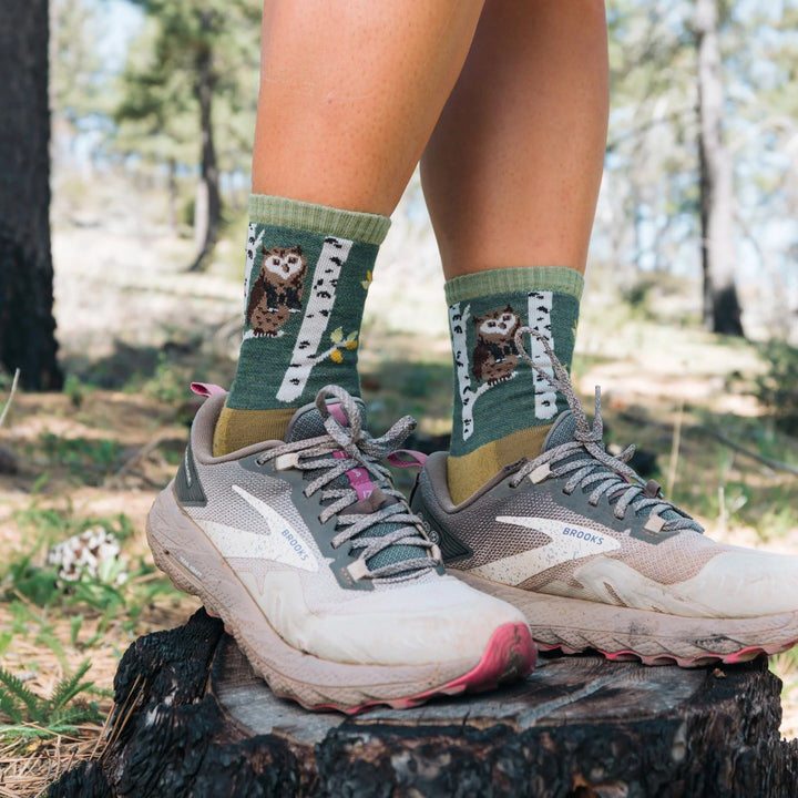 Women's Critter Club Micro Crew Lightweight Hiking Socks