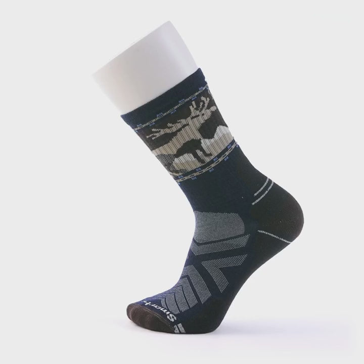 Hike Light Cushion Mountain Moose Crew Socks