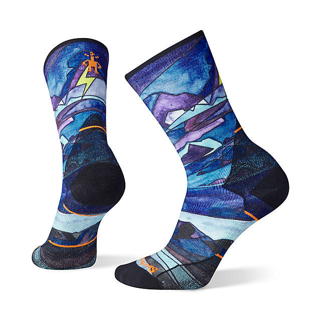 Athletic Meadow Print Crew Socks